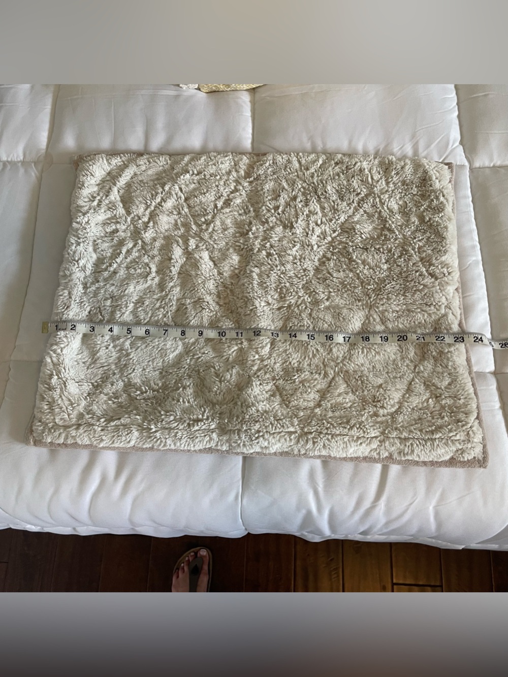 UGG Cream Faux Fur pillow cover